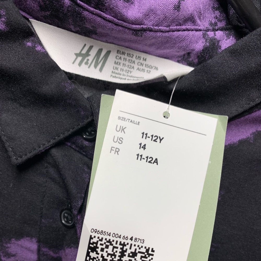 H&M Girls tie-dyed dress sz 14
